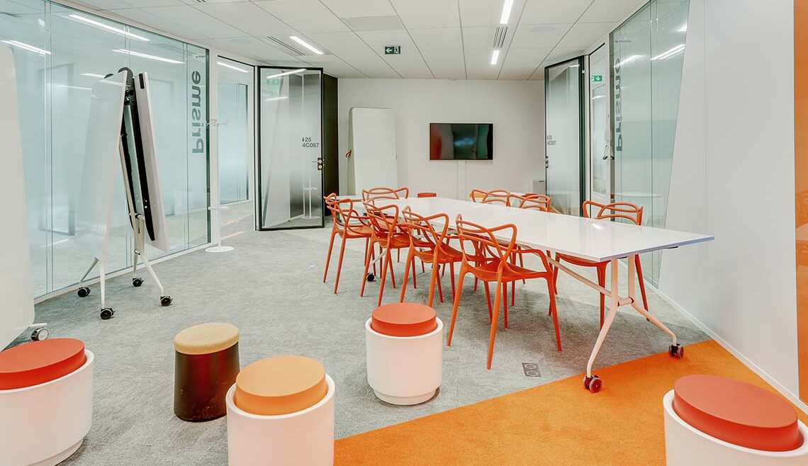 Aménagement Bureau Professionnel - Orange