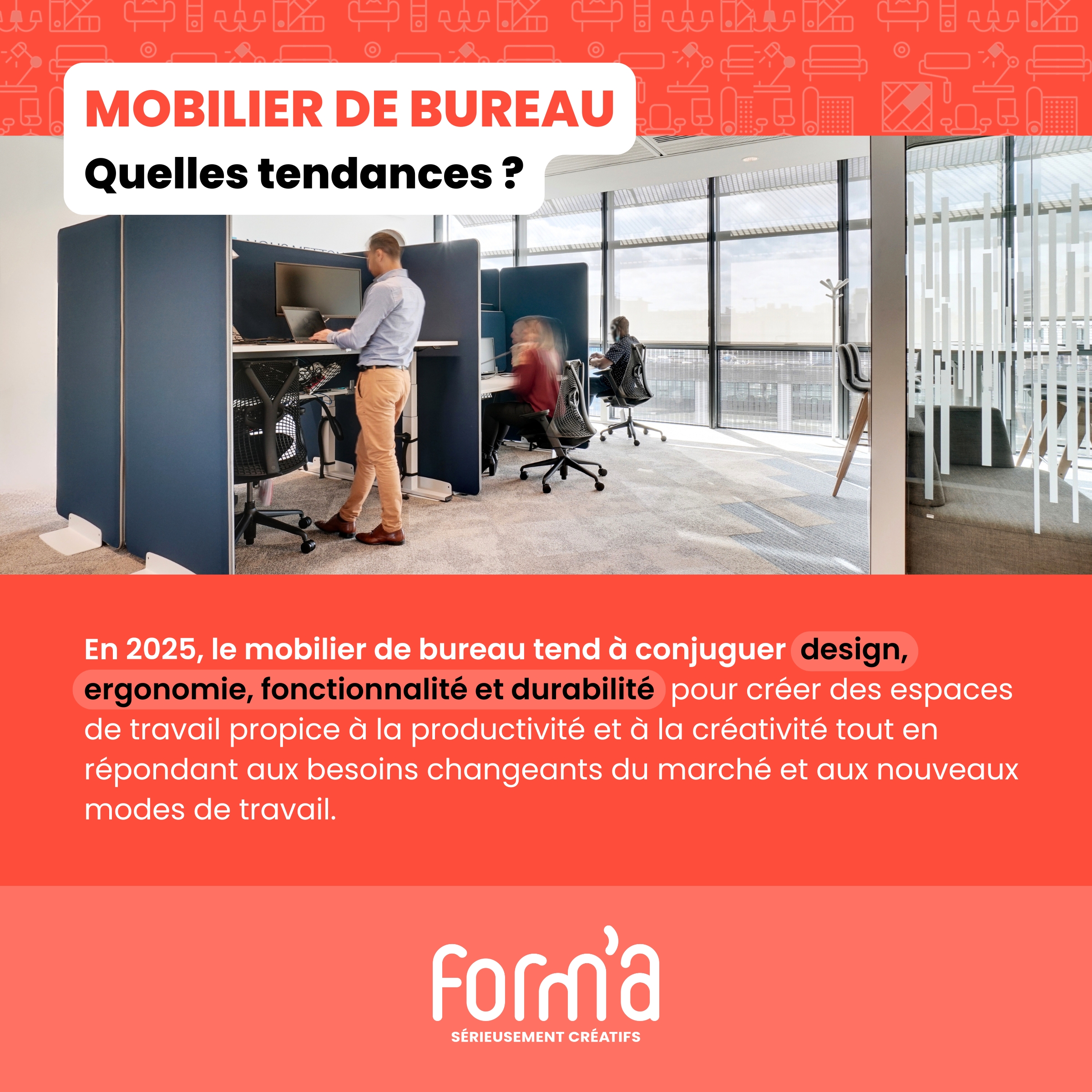 Mobilier de bureau, quelles tendances en 2025 ?